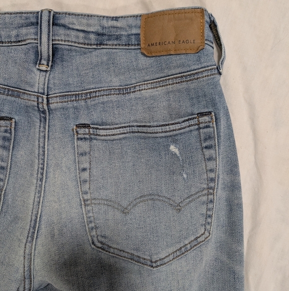 American Eagle Outfitters Men's‎ Blue Distressed Airflex + Jeans Size 29x30 - Picture 3 of 6